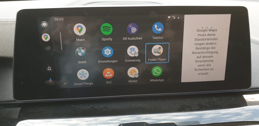 Touchscreen im Auto